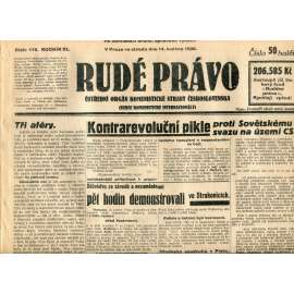 Rudé právo (14.5.1930) - staré noviny, 1. republika