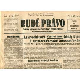Rudé právo (20.5.1930) - staré noviny, 1. republika