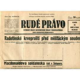 Rudé právo (21.5.1930) - staré noviny, 1. republika