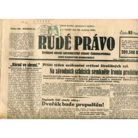Rudé právo (25.5.1930) - staré noviny, 1. republika