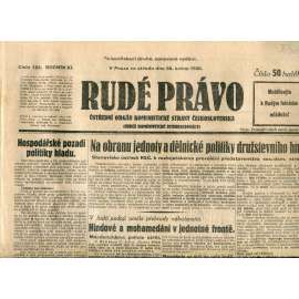 Rudé právo (28.5.1930) - staré noviny, 1. republika