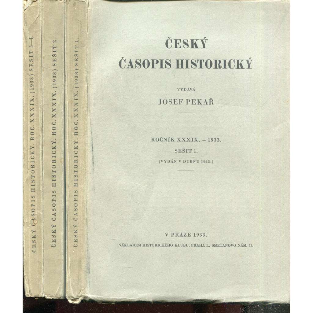 Český časopis historický, roč. XXXIX./1933