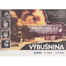 Výbušnina (filmový plakát, slepka, film Španělsko1984, režie Jose Antonio de la Loma, Hrají: George Rivero, Willie Aames)