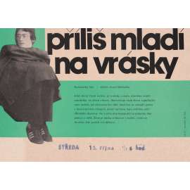 Příliš mladí na vrásky (filmový plakát, slepka, film Rumunsko1983, režie Aurel Miheleš, Hrají: Gabriel Costea, Adrian Vâlcu)