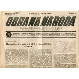 Obrana národa 7.1.1938 (antisemitské, protibolševické noviny)