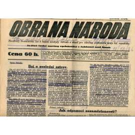 Obrana národa 7.12.1934 (antisemitismus, antisemitské, protibolševické noviny)