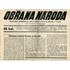 Obrana národa 28.8.1936 (antisemitismus, antisemitské, protibolševické noviny)
