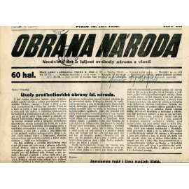 Obrana národa 18.9.1936 (antisemitismus, antisemitské, protibolševické noviny)