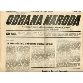 Obrana národa 16.10.1936 (antisemitismus, antisemitské, protibolševické noviny)