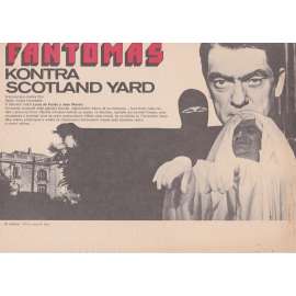 Fantomas kontra Scotland Yard (filmový plakát, slepka, film Francie 1969, režie André Hunebelle, Hrají:Louis de Funes, Jean Marais)