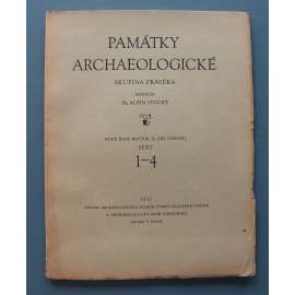 Památky archaeologické 1932, sešit 1-4 (časopis, archeologie, mj. Bádenská keramika v Čechách; Laténská osada u Podolí na Strakonicku; Únětické nálezy na Pardubicku; Únětické nálezy z Prahy)