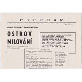 Ostrov milování. Program operety o 3 jednáních.
