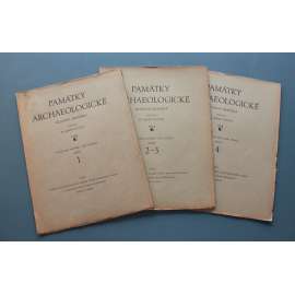 Památky archaeologické 1931, sešit 1-4 (časopis, archeologie, mj. K neolitickým idolům, Mohyly na Strakonicku, Žárové pohřebiště v Březině; Šnůrový hrob v Bubenči)