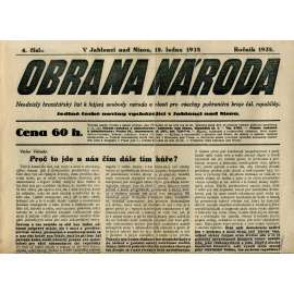 Obrana národa 18.1.1935 (antisemitismus, antisemitské, protibolševické noviny)