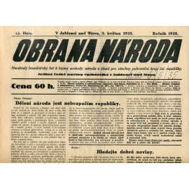 Obrana národa 3.5.1935 (antisemitismus, antisemitské, protibolševické noviny)