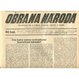 Obrana národa 12.2.1937 (antisemitismus, antisemitské, protibolševické noviny)