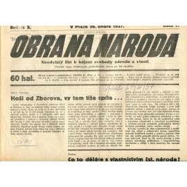 Obrana národa 26.2.1937 (antisemitismus, antisemitské, protibolševické noviny)