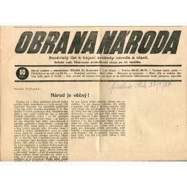 Obrana národa 24.9.1937 (antisemitismus, antisemitské, protibolševické noviny)