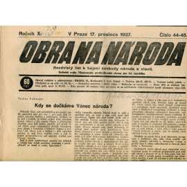 Obrana národa 17.12.1937 (antisemitismus, antisemitské, protibolševické noviny)