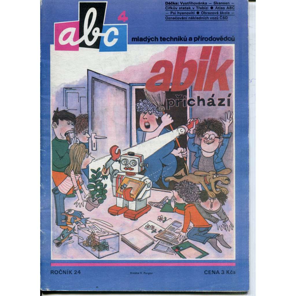 Časopis ABC, číslo 4., ročník 24/1979 [Jedno číslo časopisu. Obsahuje všechny vystřihovací modely na polokartonu - déčka]