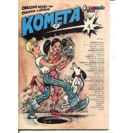 Kometa, číslo 4. Obrazové seriály pro chlapce a děvčata (komiks, časopis) - Kája Saudek