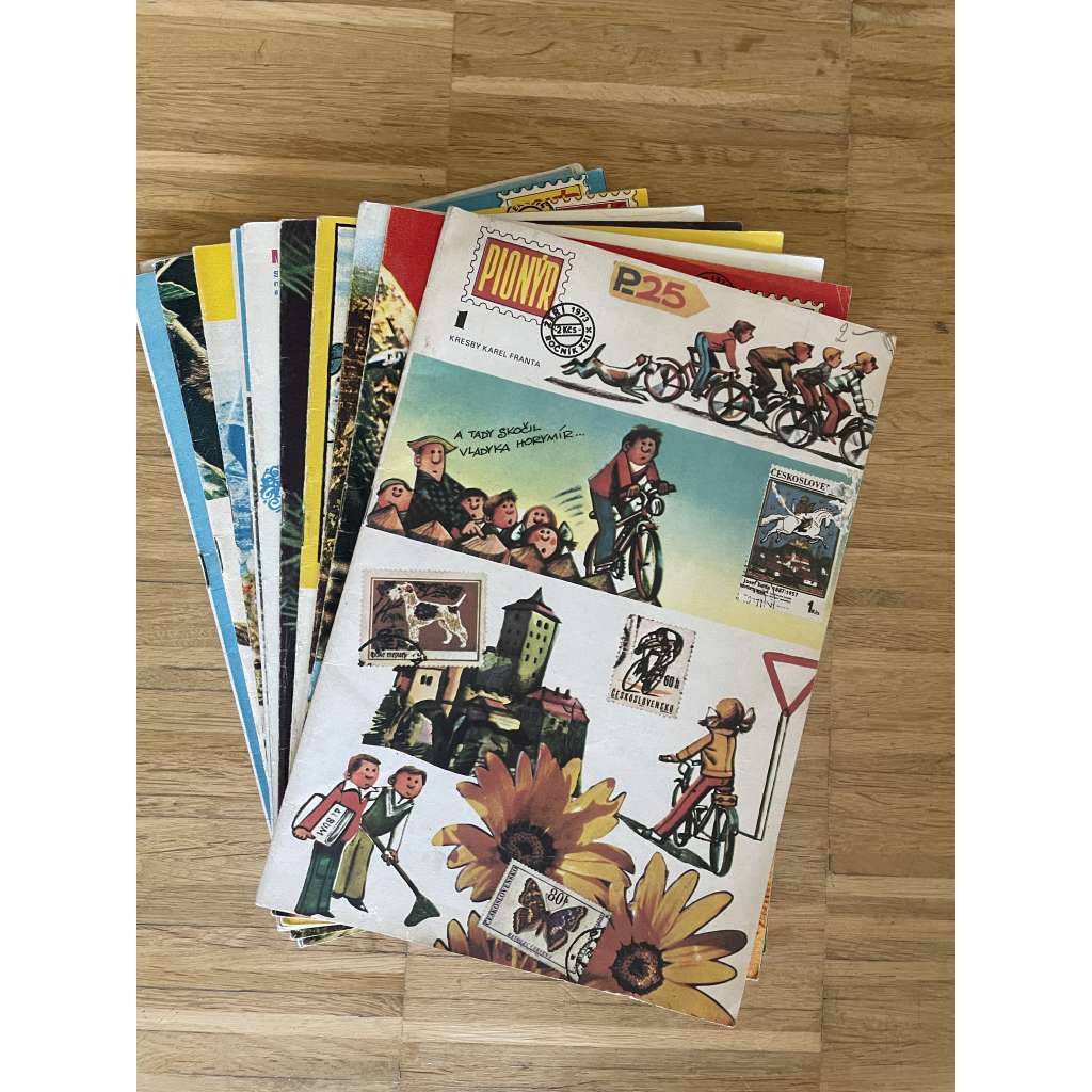 Pionýr, ročník XXI., čísla 1-12/1973/1974. Zábavný měsíčník pro mládež (časopis, komplet)