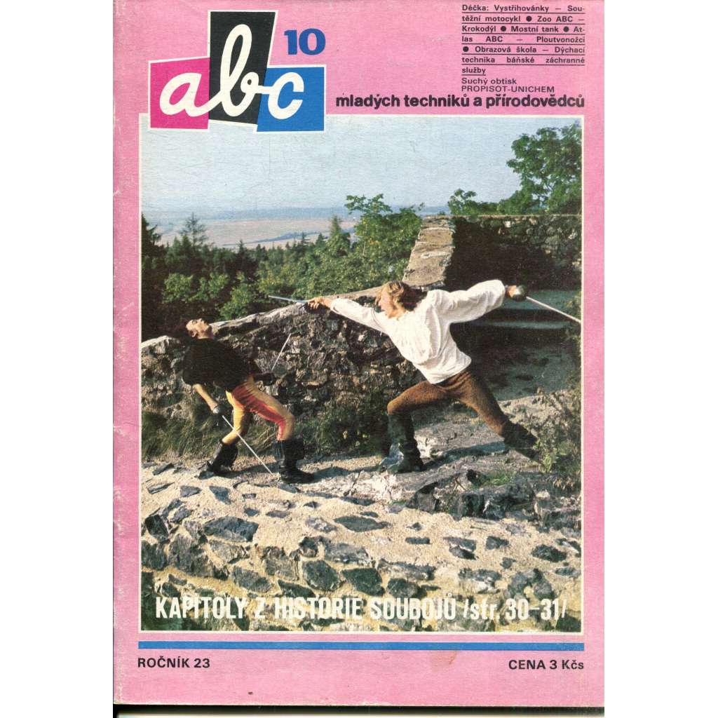 Časopis ABC, číslo 10., ročník 23/1979 [Jedno číslo časopisu. Obsahuje všechny vystřihovací modely na polokartonu - déčka]