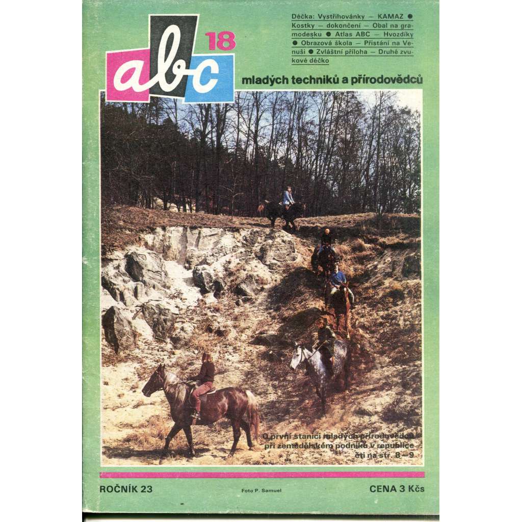 Časopis ABC, číslo 18., ročník 23/1979 [Jedno číslo časopisu. Obsahuje všechny vystřihovací modely na polokartonu - déčka]