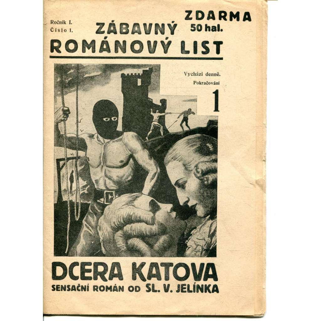 Zábavný Románový list, ročník I., číslo 1/1932