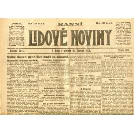 Lidové noviny 15.6.1918 (1. republika, staré noviny)