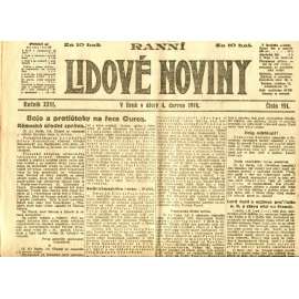 Lidové noviny 4.6.1918 (1. republika, staré noviny)