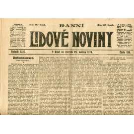 Lidové noviny 23.5.1918 (1. republika, staré noviny)