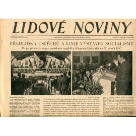 Lidové noviny 27.5.1949 (staré noviny) - Klement Gottwald