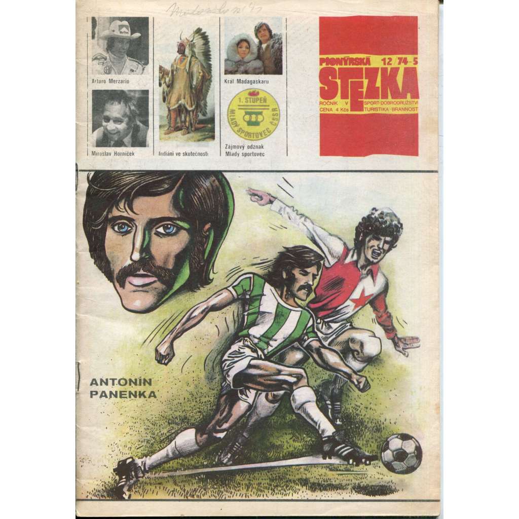 Pionýrská stezka, ročník V., číslo 12/1974-1975 (časopis) - Měsíčník pro sport, turistiku, brannost a dobrodružství (Saudek)