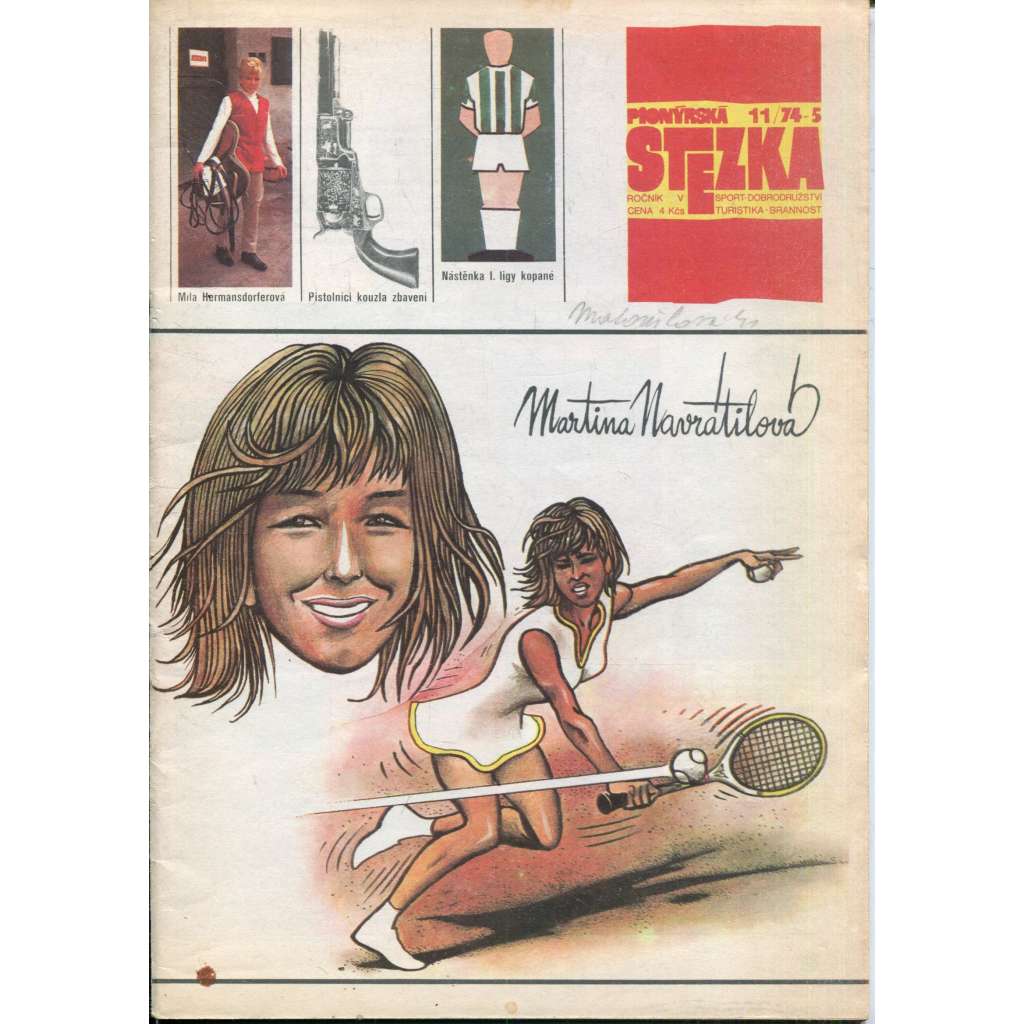 Pionýrská stezka, ročník V., číslo 12/1974-1975 (časopis) - Měsíčník pro sport, turistiku, brannost a dobrodružství (Saudek)