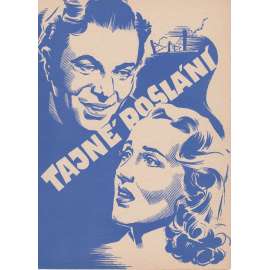 Tajné poslání. Bio-program v obrazech. Filmový prospekt z kina. (režie H. French, hrají H. Williams, C. Lehmann)