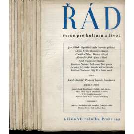Řád, revue pro kulturu a život, ročník VII., čísla 1-10/1941 (komplet, časopis)