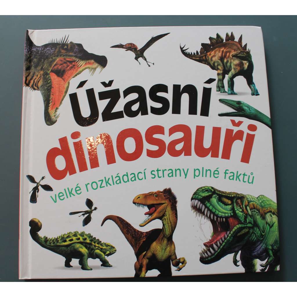 Úžasní dinosauři. Velké rozkládací strany plné faktů (leporelo, paleoekologie, dětská literatura)