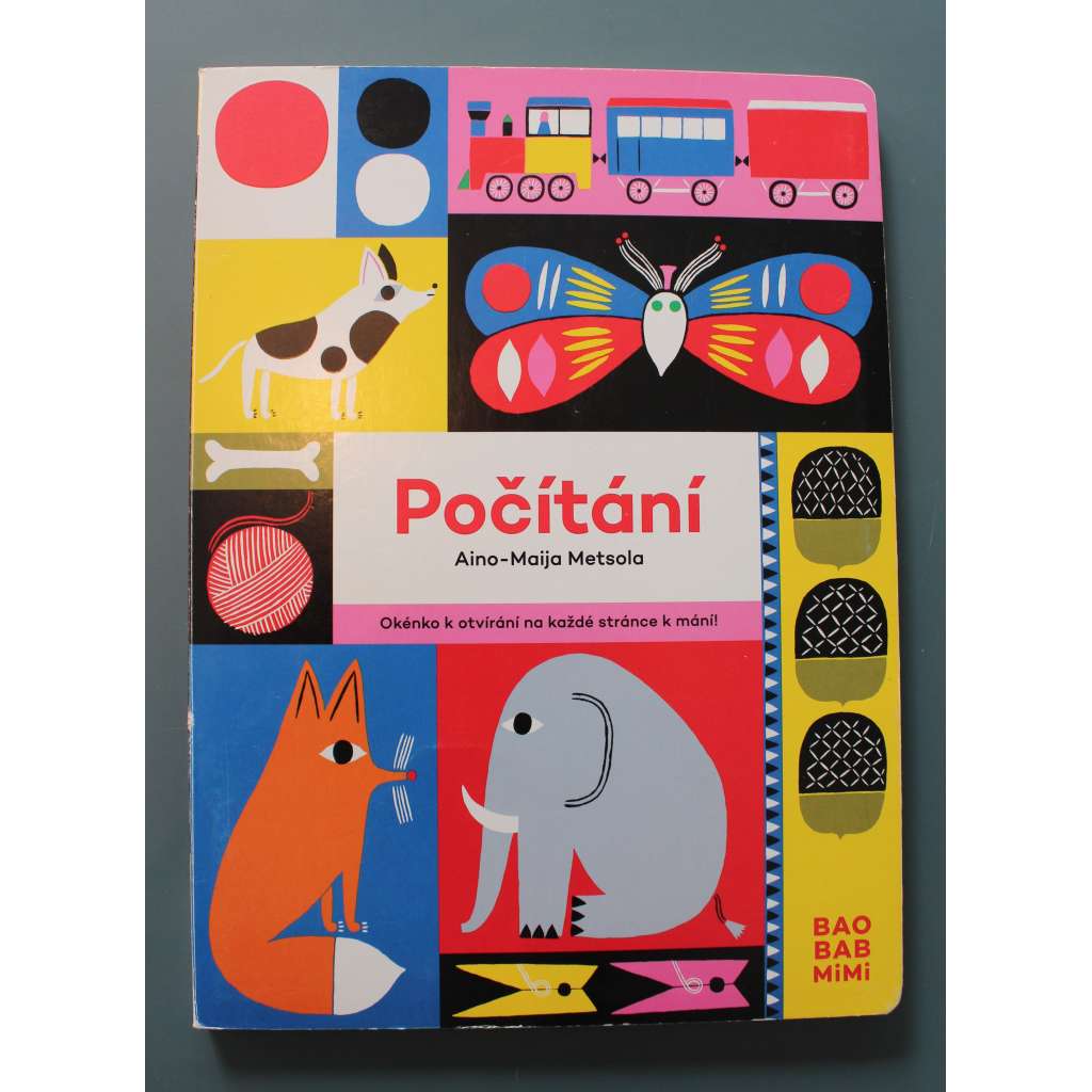 Počítání. Okénko k otvírání na každé stránce k mání (edice: Baobab mimi) (leporelo, číslice, hádanky)