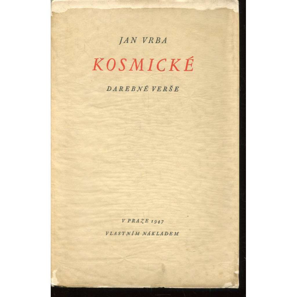 Kosmické darebné verše (podpis Jan Vrba)