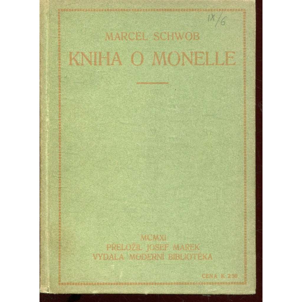 Kniha o Monelle (Moderní bibliotéka)