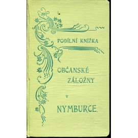 Podílní knížka Občanské záložny v Nymburce (Nymburk)