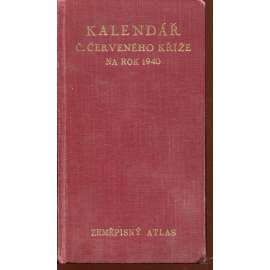 Kalendář Českého červeného kříže na rok 1940. Zeměpisný atlas