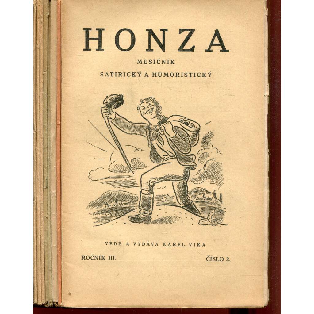 Honza, ročník III., čísla 2-12/1922. Měsíčník satirický a humoristický [časopis, humor]