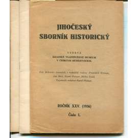 Jihočeský sborník historický, ročník XXV., čísla 1-3/1956
