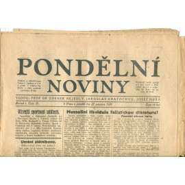 Pondělní noviny 22.12.1924 (noviny, 1. republika) Pondělní noviny 22.12.1924 (noviny, 1. republika)