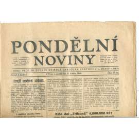 Pondělní noviny 26.5.1924 (noviny, 1. republika)