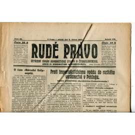 Rudé právo 9.4.1927 (staré noviny, 1. republika) Rudé právo 9.4.1927 (staré noviny, 1. republika)