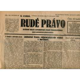 Rudé právo 11.7.1928 (staré noviny, 1. republika)