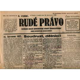 Rudé právo 15.7.1928 (staré noviny, 1. republika)